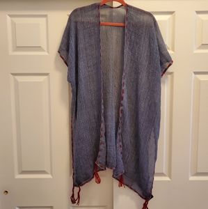 Pretty Persuasions denim blue viscose Kimono